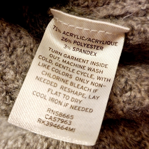 Free Press | Gray Ribbed V-Neck Sweater Women's XS Everyday Simple Classic EUC - Picture 5 of 5